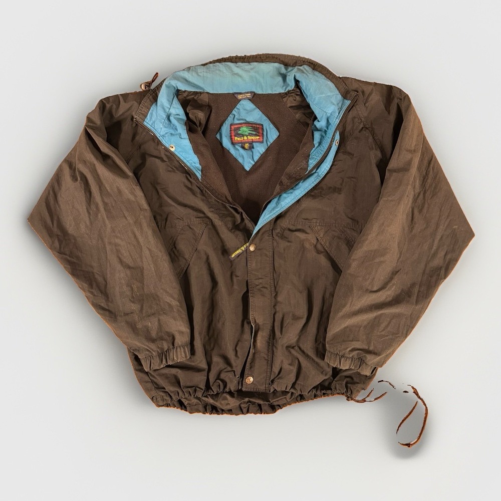 Vintage 90's Field & Stream two-tone windbreaker jacket 100% Nylon